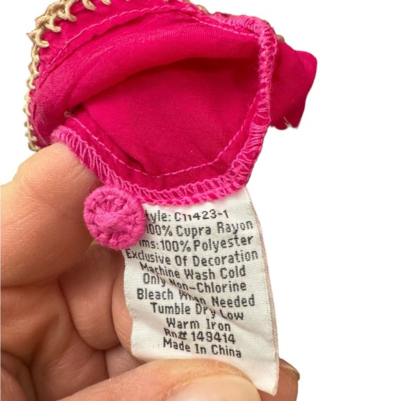 Johnny Was Jenai Blouse in Festive Fuschia. Size L. NWT - Picture 8 of 15